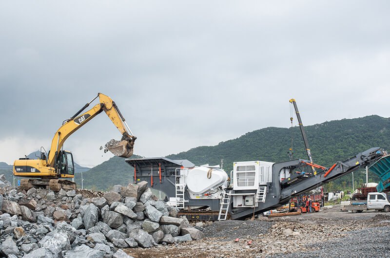 mobile crushing plant